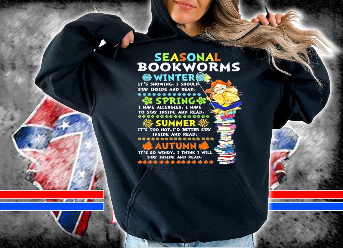 Seasonal bookworms winter summer autumn shirt