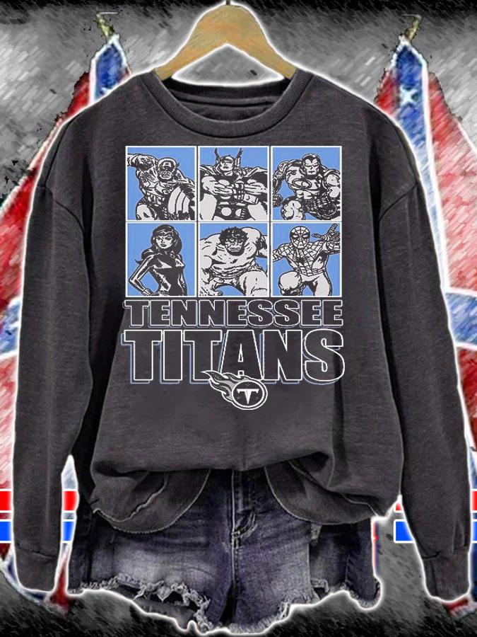 Tennessee Titans Disney Marvel Avengers Line-Up shirt