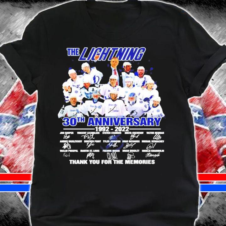 The Lightning 30th anniversary 1992-2022 signatures shirt shirt