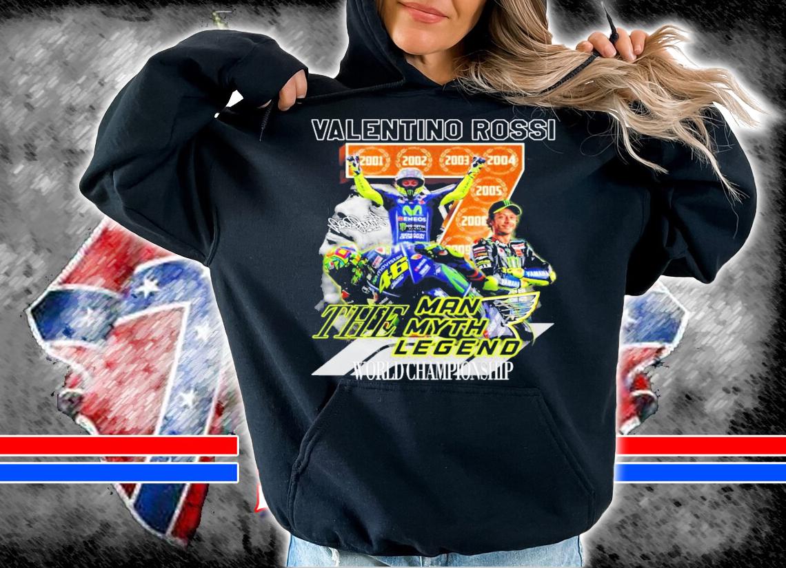 Valentino Rossi the man myth legend world champion signature shirt