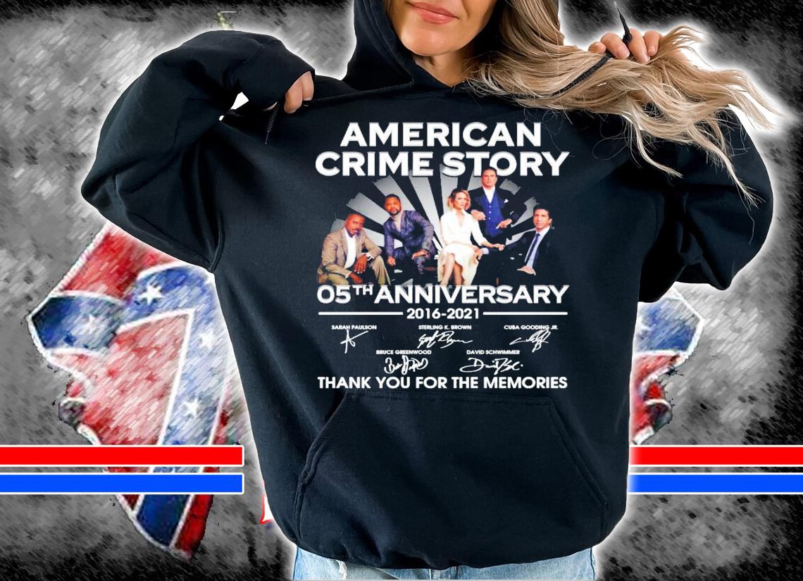 American Crime Story 05th anniversary 2016-2021 signatures shirt