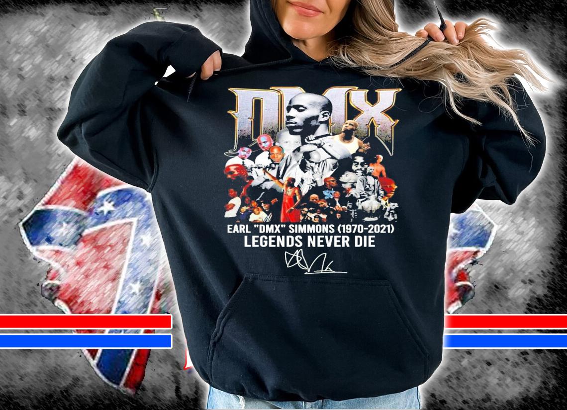 DMX earl simmons 1970-2021 legends never die signature shirt