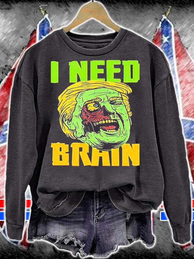 I need brain Zombie Trump Halloween T-shirt