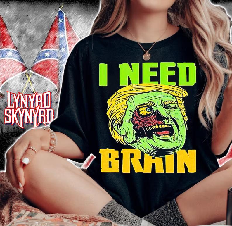 I need brain Zombie Trump Halloween T-shirt