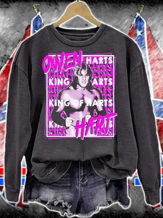 Owen Hart King of Harts T-shirts, hoodie and sweatshirt sweatshirt