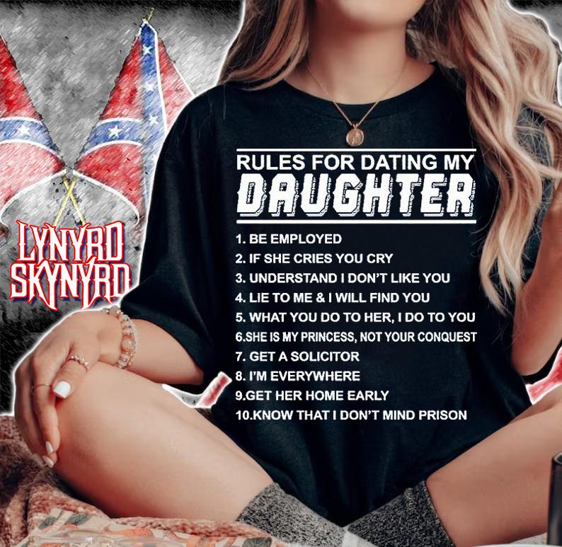 Rules for dating my daughter T-shirt woman shirt