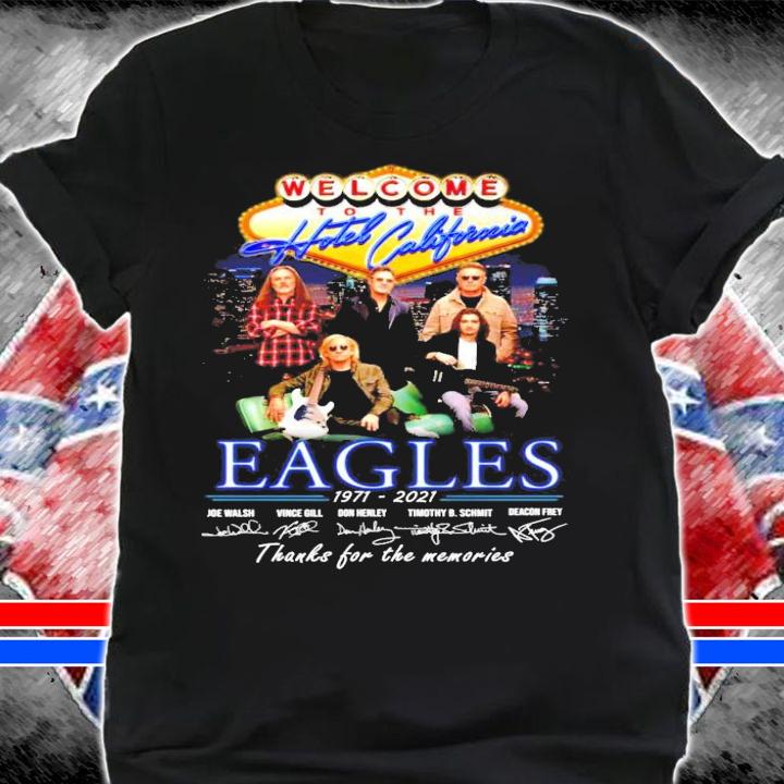 Welcome to the Hotel California Eagles 1971-2021 signatures shirt shirt