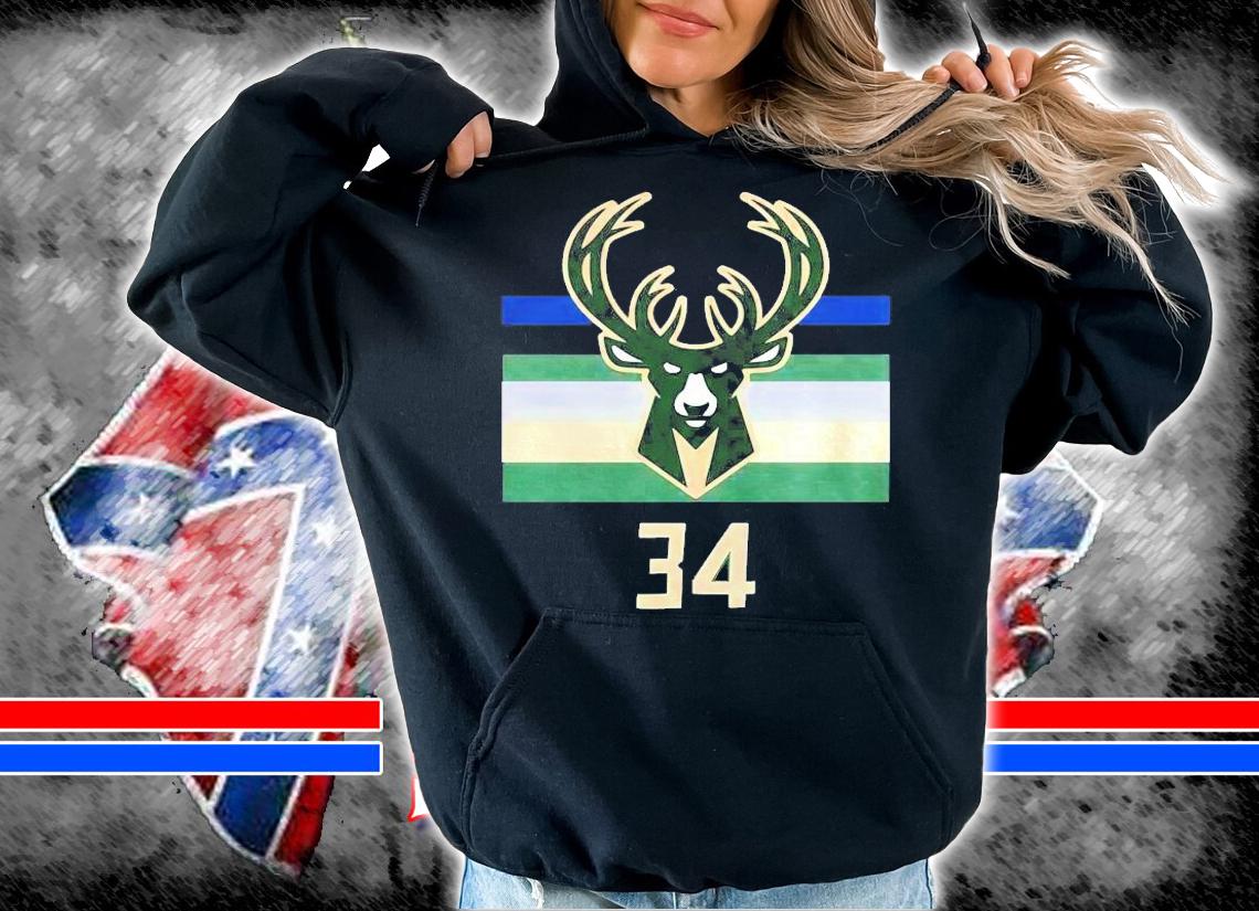 34 Giannis Antetokounmpo Milwaukee Bucks shirt