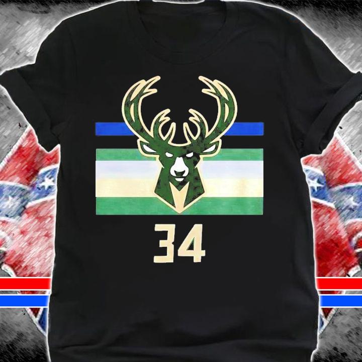 34 Giannis Antetokounmpo Milwaukee Bucks shirt