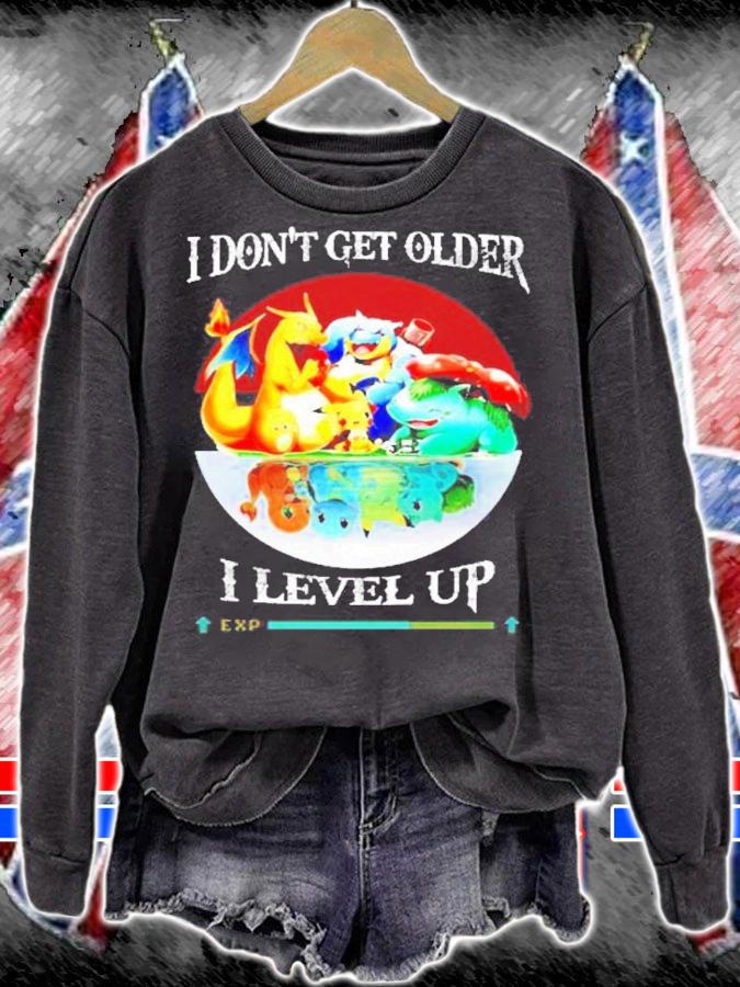 Pokemon I don't get older I level up shirt