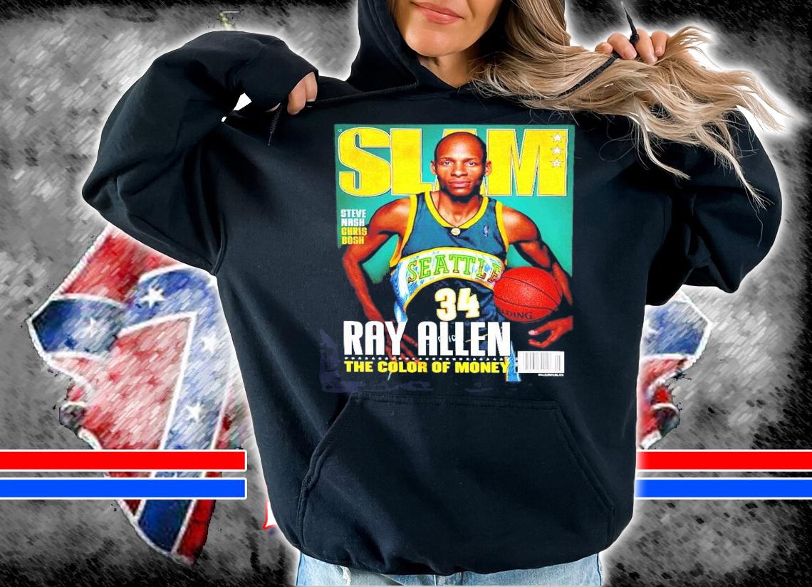 SLAM Ray Allen the color of money t-shirt