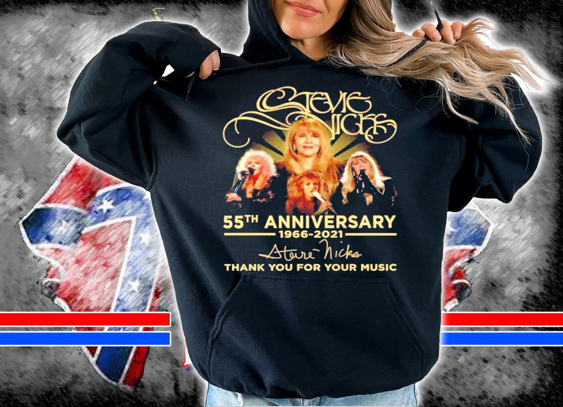 Stevie Nicks 55th anniversary 1966-2021 signature shirt hoodie