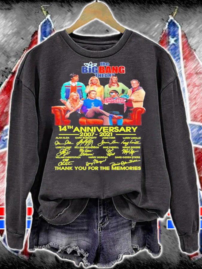 The Big Bang Theory 14th anniversary 2007-2021 thank you for the memories shirt sweatshirt