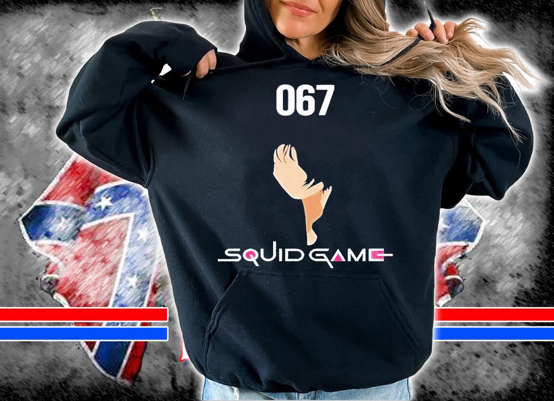 067 Squid Game face shirt hoodie