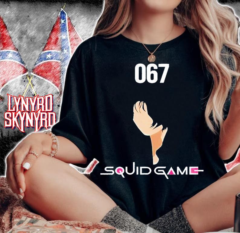 067 Squid Game face shirt woman shirt
