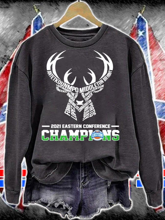 Antetokounmpo Middleton Bryant 2021 Eastern Conference Champions shirt