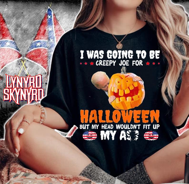 Funny Joe Biden I Was Going To Be Creepy Joe For Halloween T-Shirt