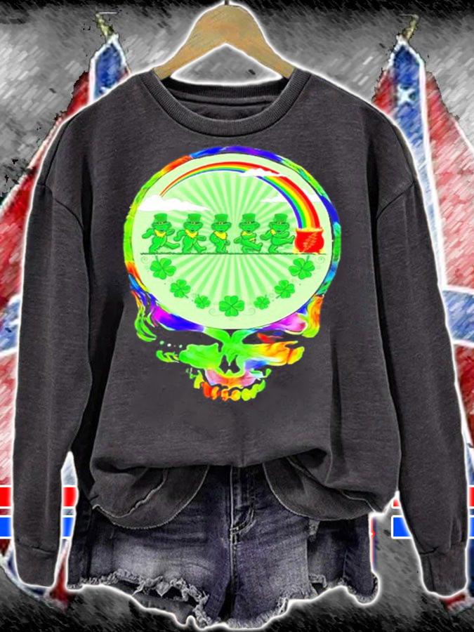 Grateful Dead Dreadful Dead Dancing Bear St.Patrick's Day shirt sweatshirt