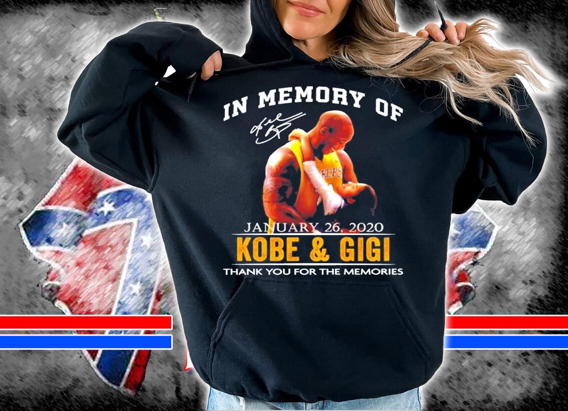 In memory of Kobe and Gigi signature shirt hoodie