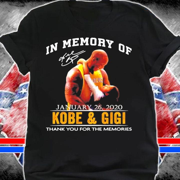 In memory of Kobe and Gigi signature shirt shirt