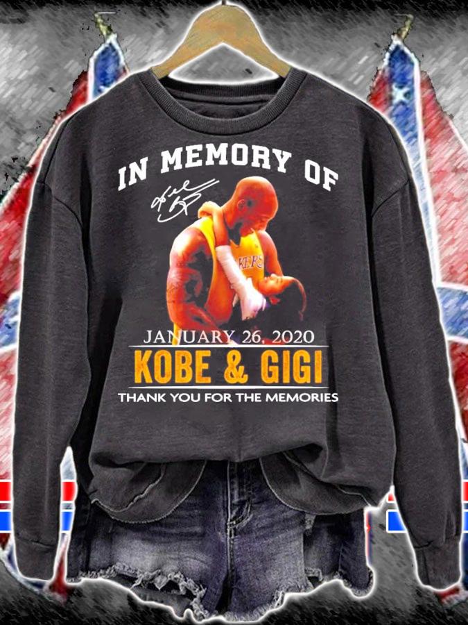 In memory of Kobe and Gigi signature shirt sweatshirt