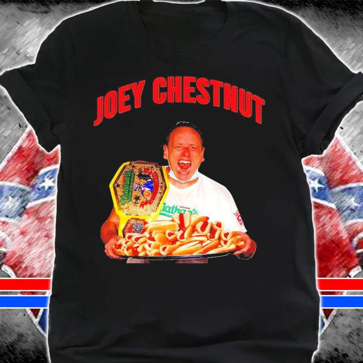 Joey Chestnut hot dog shirt shirt