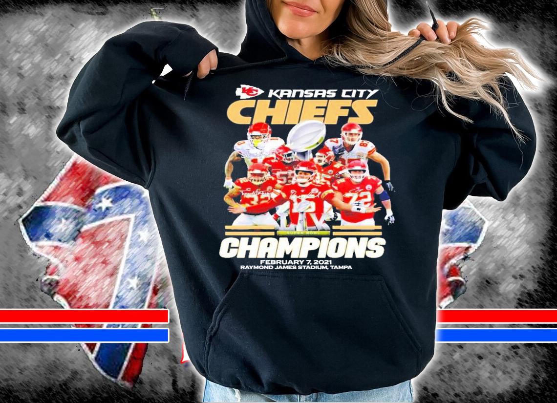 Kansas City Chiefs Champions february 7 2021 Raymond James stadium Tampa shirt hoodie