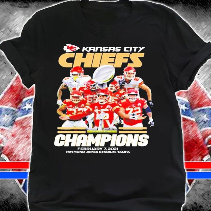 Kansas City Chiefs Champions february 7 2021 Raymond James stadium Tampa shirt shirt