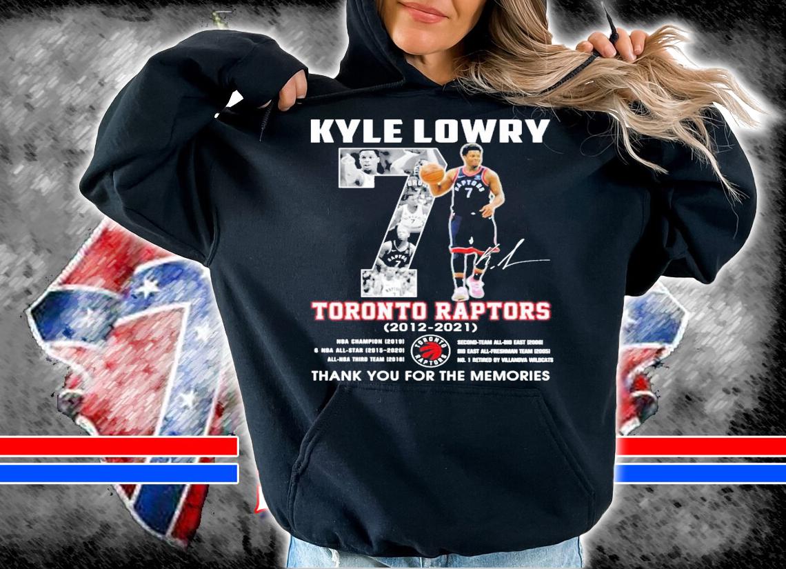 Kyle Lowry Toronto Raptors 2012-2021 signature shirt