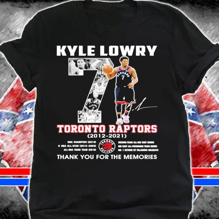 Kyle Lowry Toronto Raptors 2012-2021 signature shirt