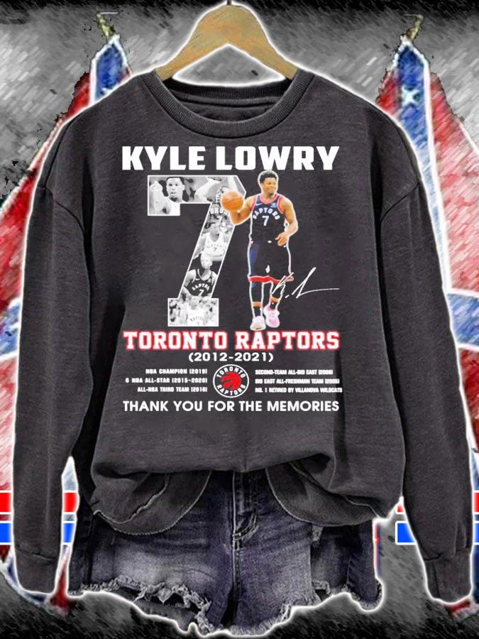 Kyle Lowry Toronto Raptors 2012-2021 signature shirt