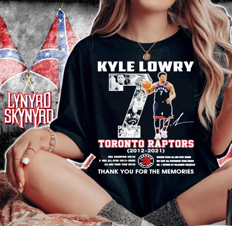 Kyle Lowry Toronto Raptors 2012-2021 signature shirt
