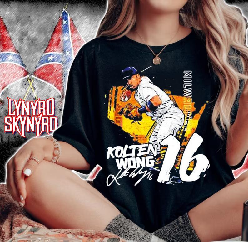 Milwaukee Kolten Wong 16 signature shirt