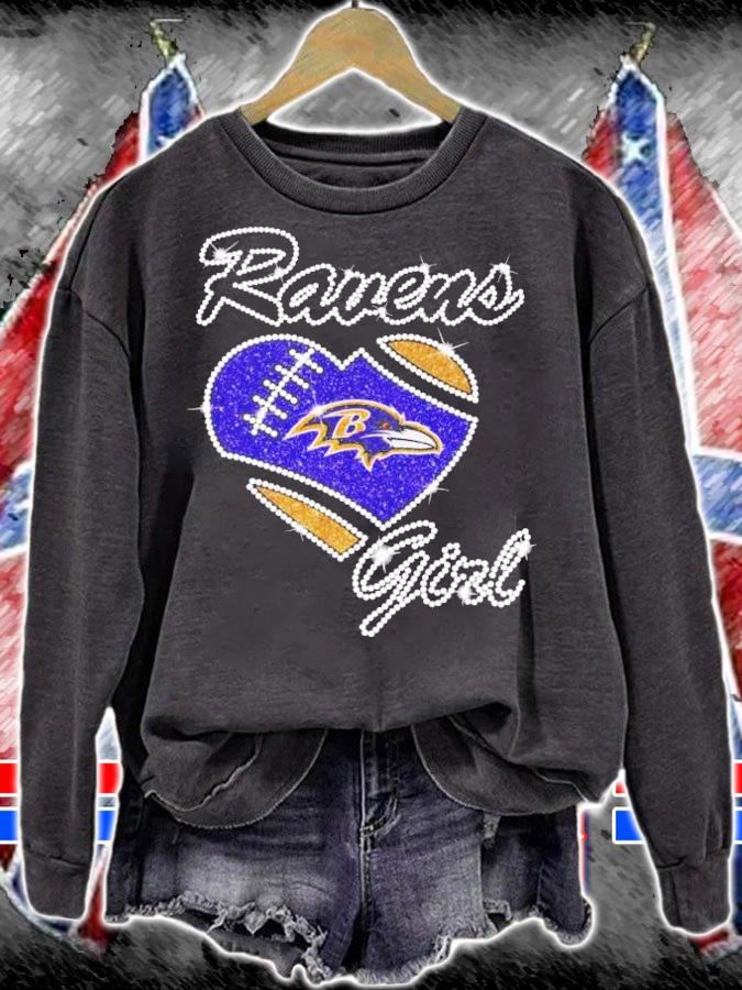 Ravens Baltimore heart love t-shirt