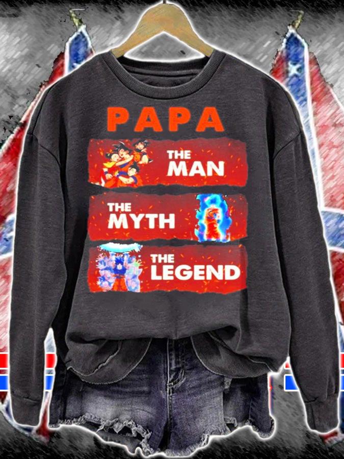 Songoku Papa the man the myth the legend shirt sweatshirt