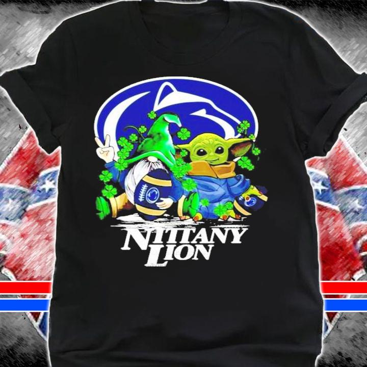 St.Patrick's day Gnome and Baby Yoda Penn State Nittany Lions shirt shirt