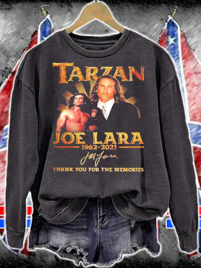 Tarzan Joe Lara 1962-2021 signature shirt