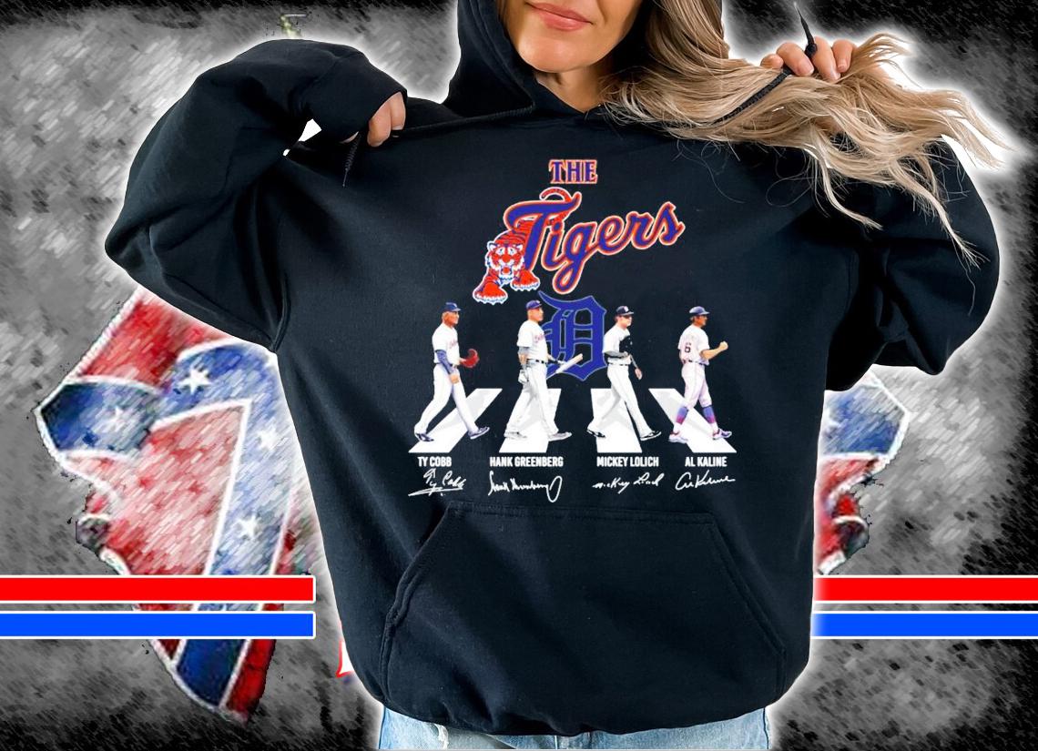 The Tigers Ty Cobb Hank Greenberg Mickey Lolich Al Kaline Abbey Road shirt