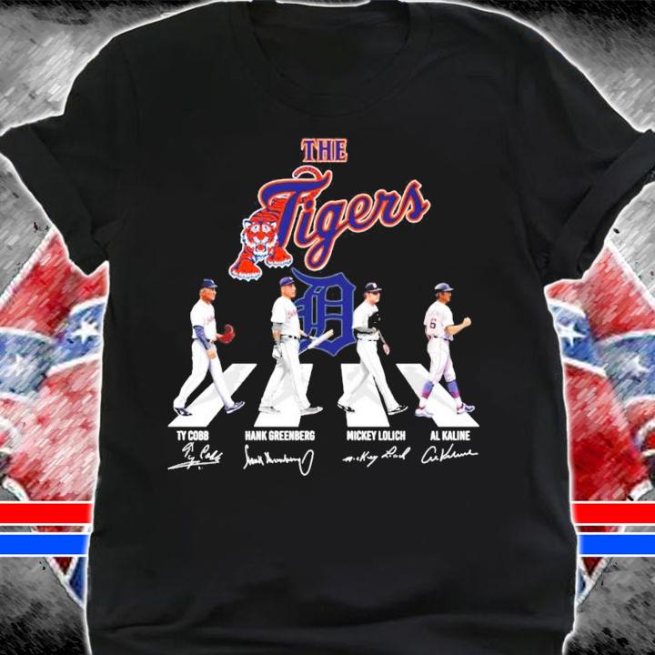 The Tigers Ty Cobb Hank Greenberg Mickey Lolich Al Kaline Abbey Road shirt