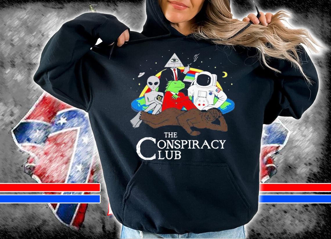 Alien Bigfoot The Conspiracy Club t-shirt hoodie