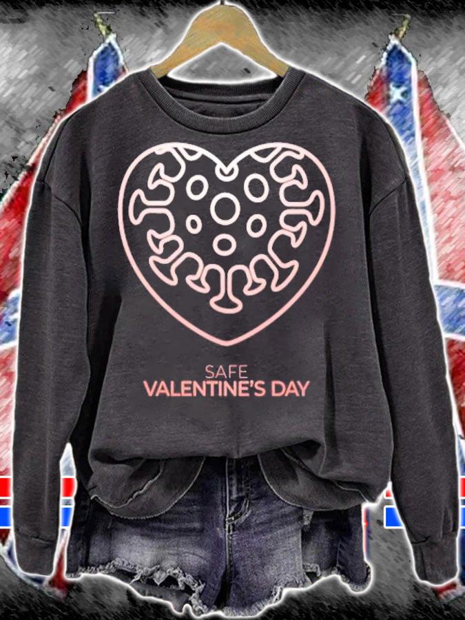 Valentine Day heart with virus shirt