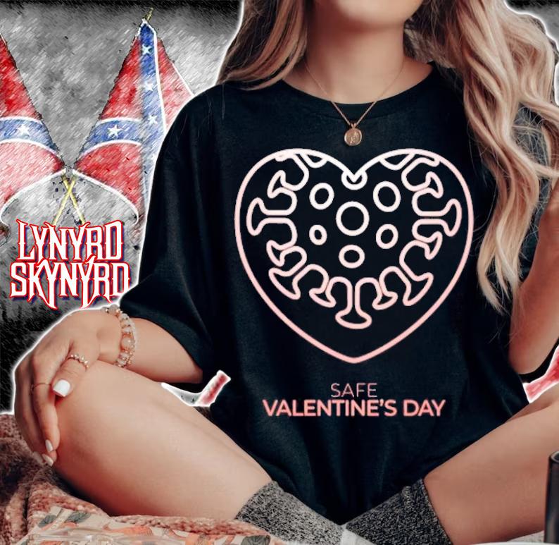 Valentine Day heart with virus shirt