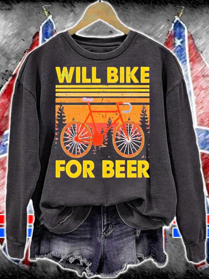 Bicycle Will bike for beer shirt