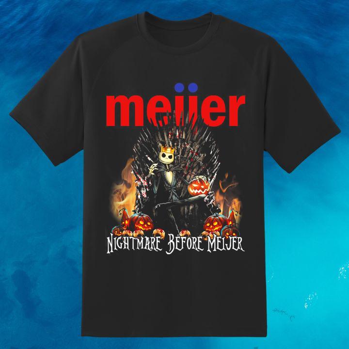 Jack Skellington Sits On Thrones Got Nightmare Before Christmas Meijer T-Shirt