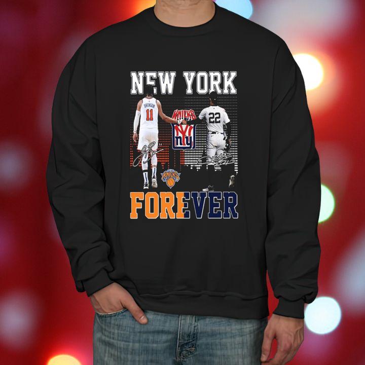 New York Sports Teams Jalen Brunson Juan Soto Forever Signatures T-Shirt sweatshirt