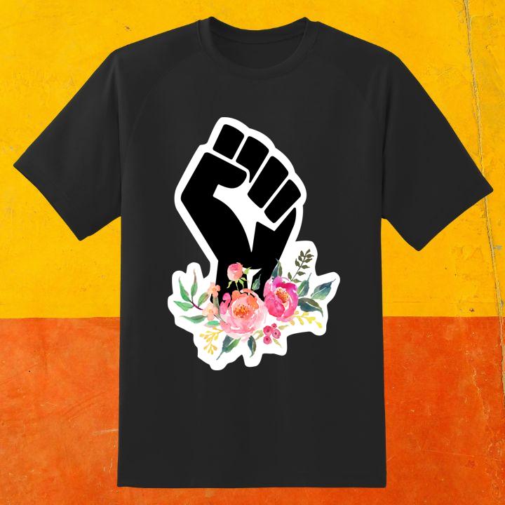 Black Flower Strong Black Lives Matter Shirt