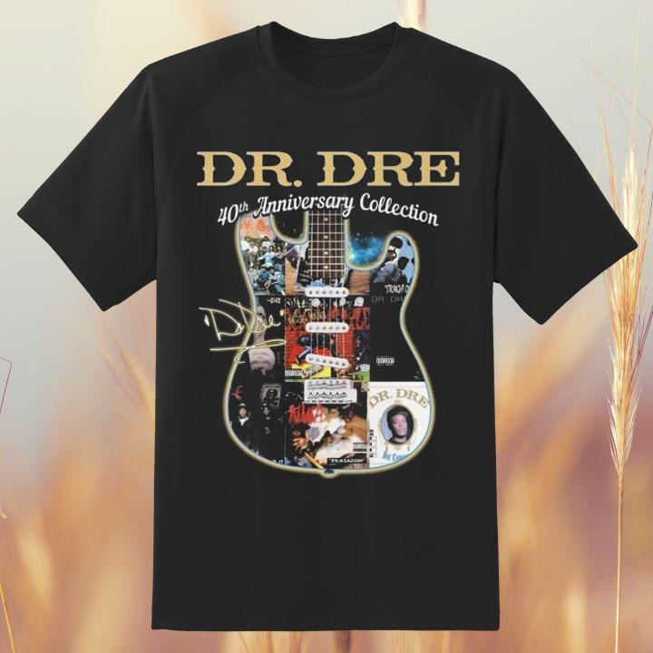 Limited Edition Dr. Dre 40th Anniversary Signature Guitar Shirt - Shop Now!