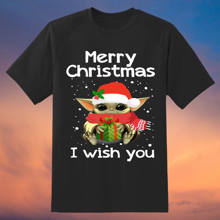 Cute Baby Yoda Merry Christmas Shirt - Perfect Holiday Gift for Fans