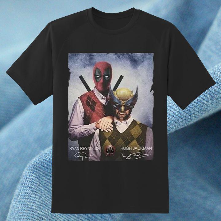 Official Deadpool & Wolverine Ryan Reynolds Hugh Jackman Step Brothers Signed Shirt