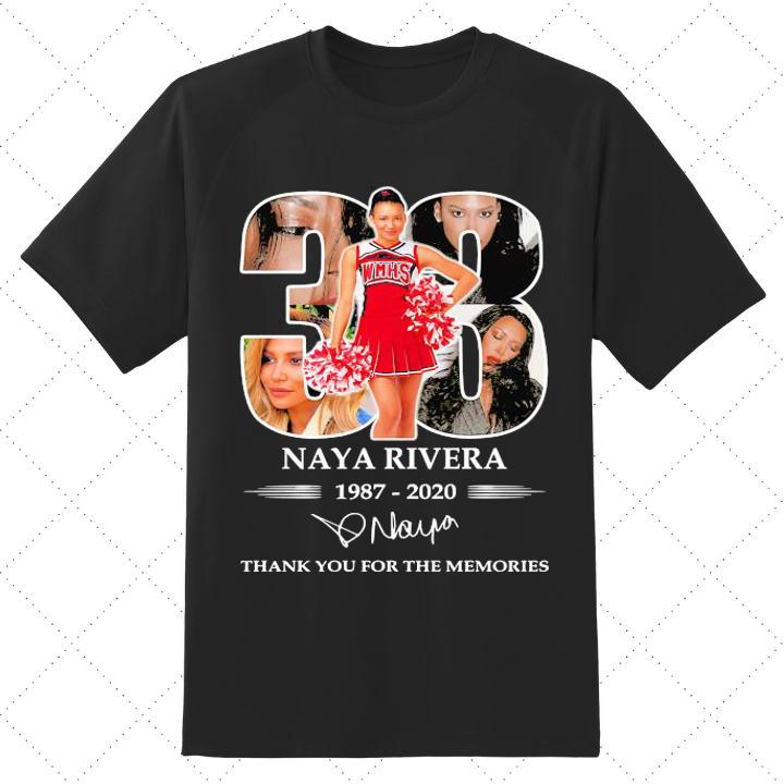33 Years Naya Rivera 1987-2020 Thank You For The Memories Signature Shirt